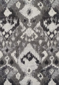 Addison Platinum Classic Ikat Gray 9'6" X 13'2" Area Rug