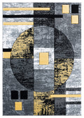 United Weavers Of America Bristol Epsilon Yellow Area Rug, 53 Inch  X 76 Inch