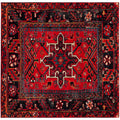 SAFAVIEH Vintage Hamadan Collection Area Rug - 4 Square, Red & Multi, Oriental Traditional Persian Design, Non-Shedding & Easy 