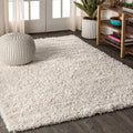 JONATHAN Y MCR106D-3 Mercer Shag Plush Indoor Area-Rug Contemporary Modern Bohemian Glam Solid Easy-Cleaning High Traffic Bedroo