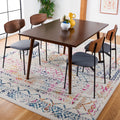 SAFAVIEH Tulum Collection Area Rug - 9 x 12, Ivory & Fuchsia, Moroccan Boho Distressed Design, Non-Shedding & Easy Care, Ideal