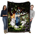 Pure Country Weavers Psalm 23 - Jesus Blanket By Raoul Vitale - Religious Gift Tapestry Throw Woven From Cotton - Made In The Us