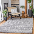 SAFAVIEH Arizona Shag Collection Area Rug - 8 x 10, Grey & Ivory, Moroccan Design, Non-Shedding & Easy Care, 1.6-inch Thick Id