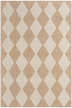 Nourison Positano Indoor/Outdoor Jute 4' X 6' Area Rug, Easy Cleaning, Non Shedding, Bed Room, Living Room, Dining Room, Backyard, Deck, Patio (4X6)