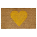 Calloway Mills Madison Heart Doormat (Yellow, 24' X 36')