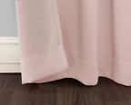 Sun Zero Easton Energy Saving Blackout Rod Pocket Curtain Panel, 40' X 63', Blush Pink