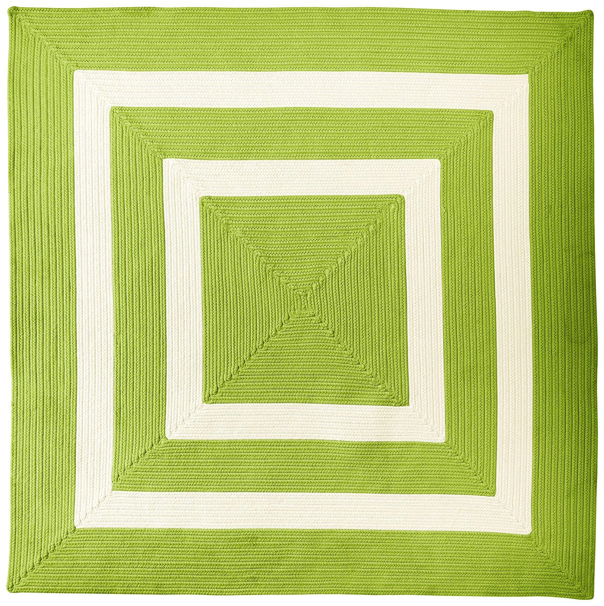 La Playa Rugs, 8' X 8' Square, Lime Green