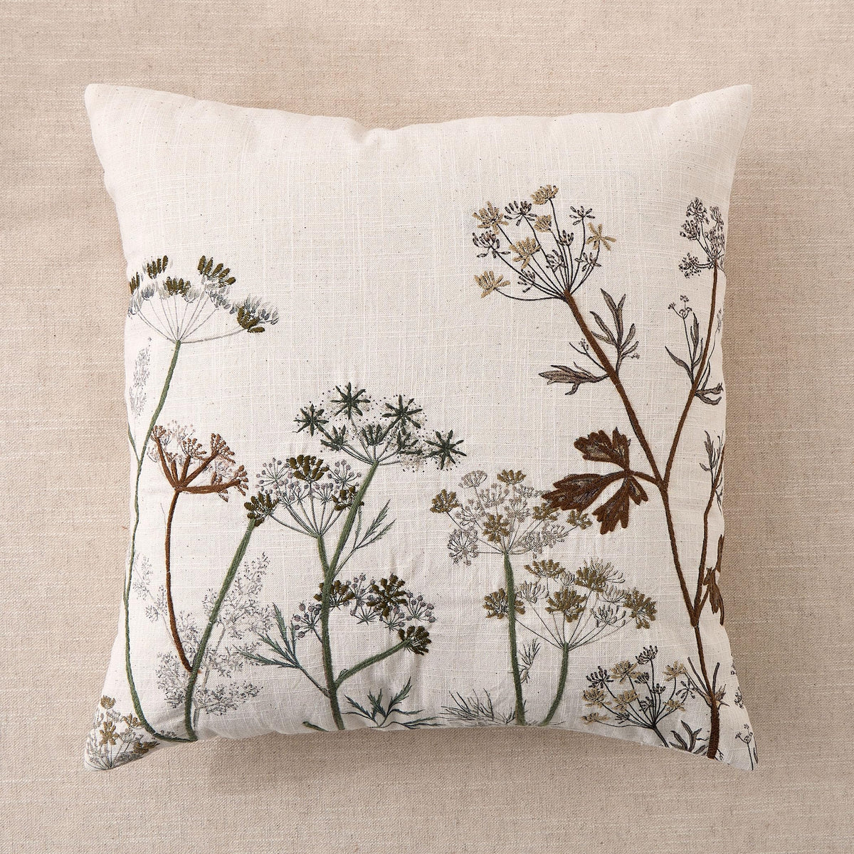 Home Centre Corsica Floral Embroidered Cushion Cover  45X45Cm