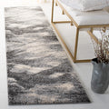 SAFAVIEH Retro Collection Runner Rug - 23 x 11, Grey & Ivory, Modern Abstract Design, Non-Shedding & Easy Care, Ideal for High