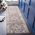 SAFAVIEH Vintage Hamadan Collection Runner Rug - 23 x 8, Brown & Ivory, Oriental Traditional Persian Design, Non-Shedding & Ea