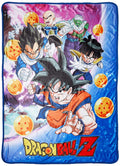Dragon Ball Z Ge-57756 Group Galaxy Polyester Throw Blanket, 46 X 60'