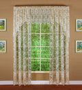 Todays Curtain Floral Vine Lace Panel 72, Ivory, 60W x 72L