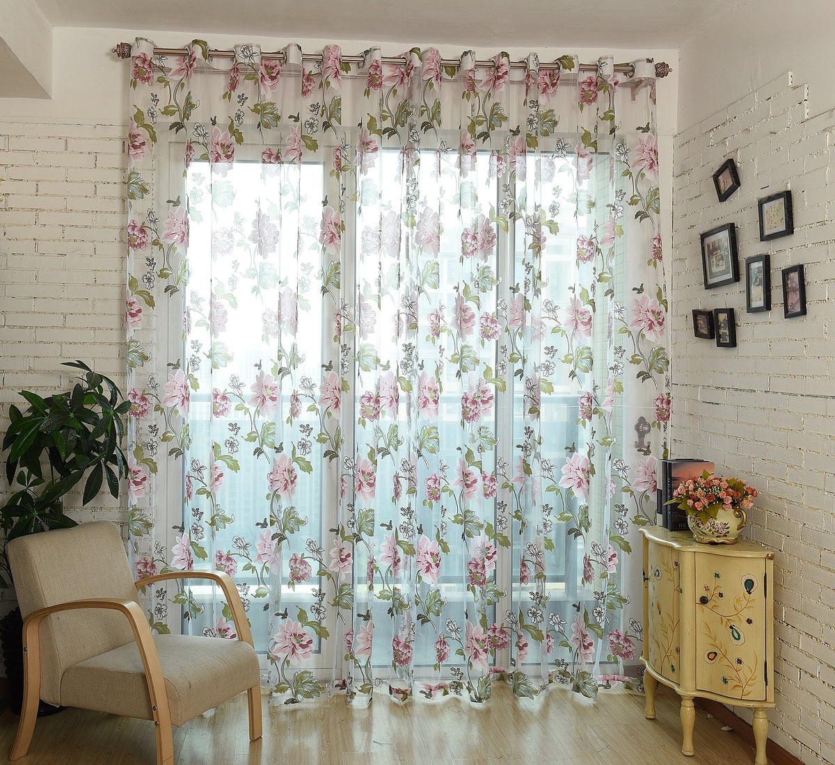 Dolce Mela Dmc471 Sheer Curtain Panels 60 X 100 Inch Tall Window Treatments, Budapest Bedding & Home Decor