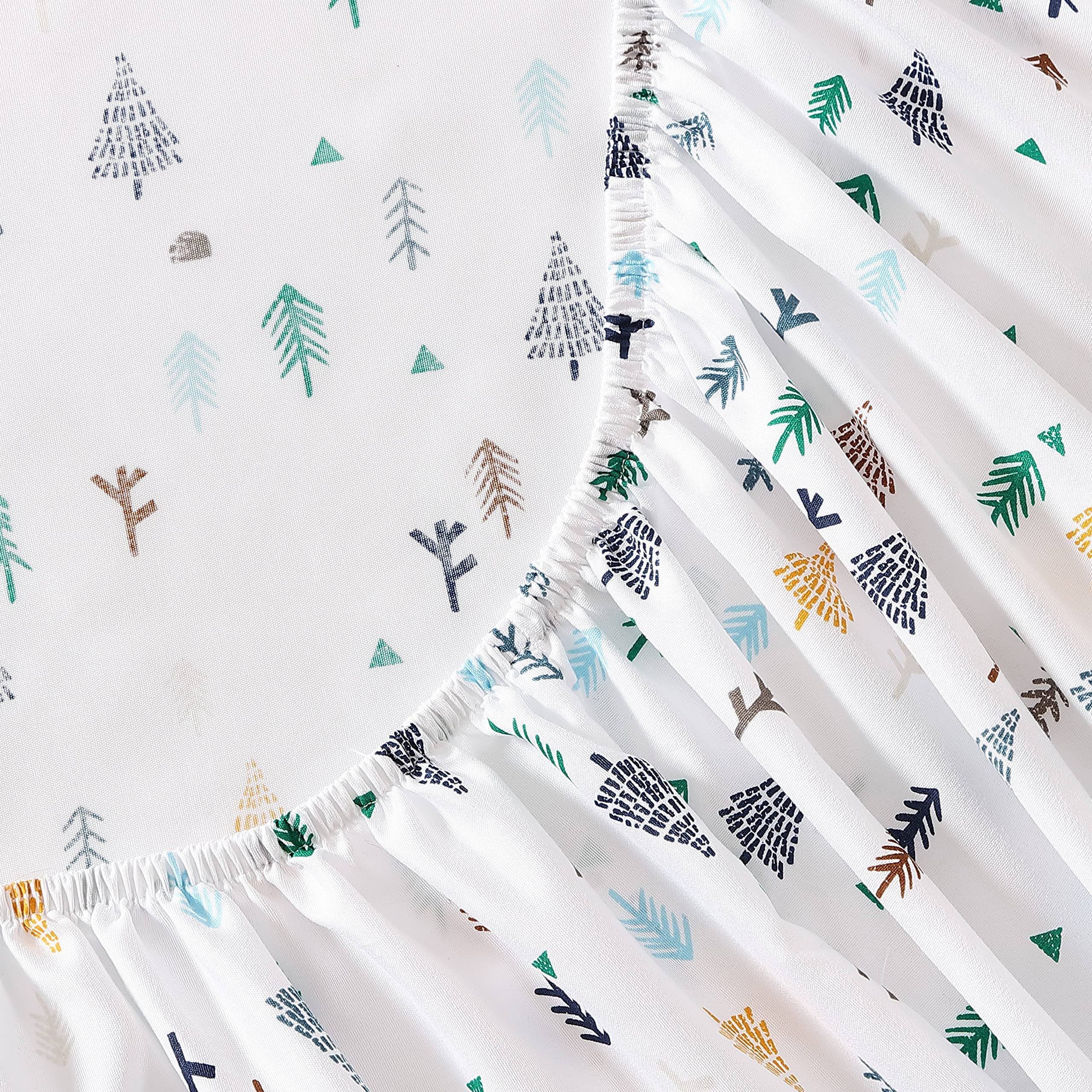 Eddie Bauer Kids - Queen Sheets, Stain Resistant Kids Bedding, Ideal For Toddler Bedding Set (Dreamland Green, Queen)