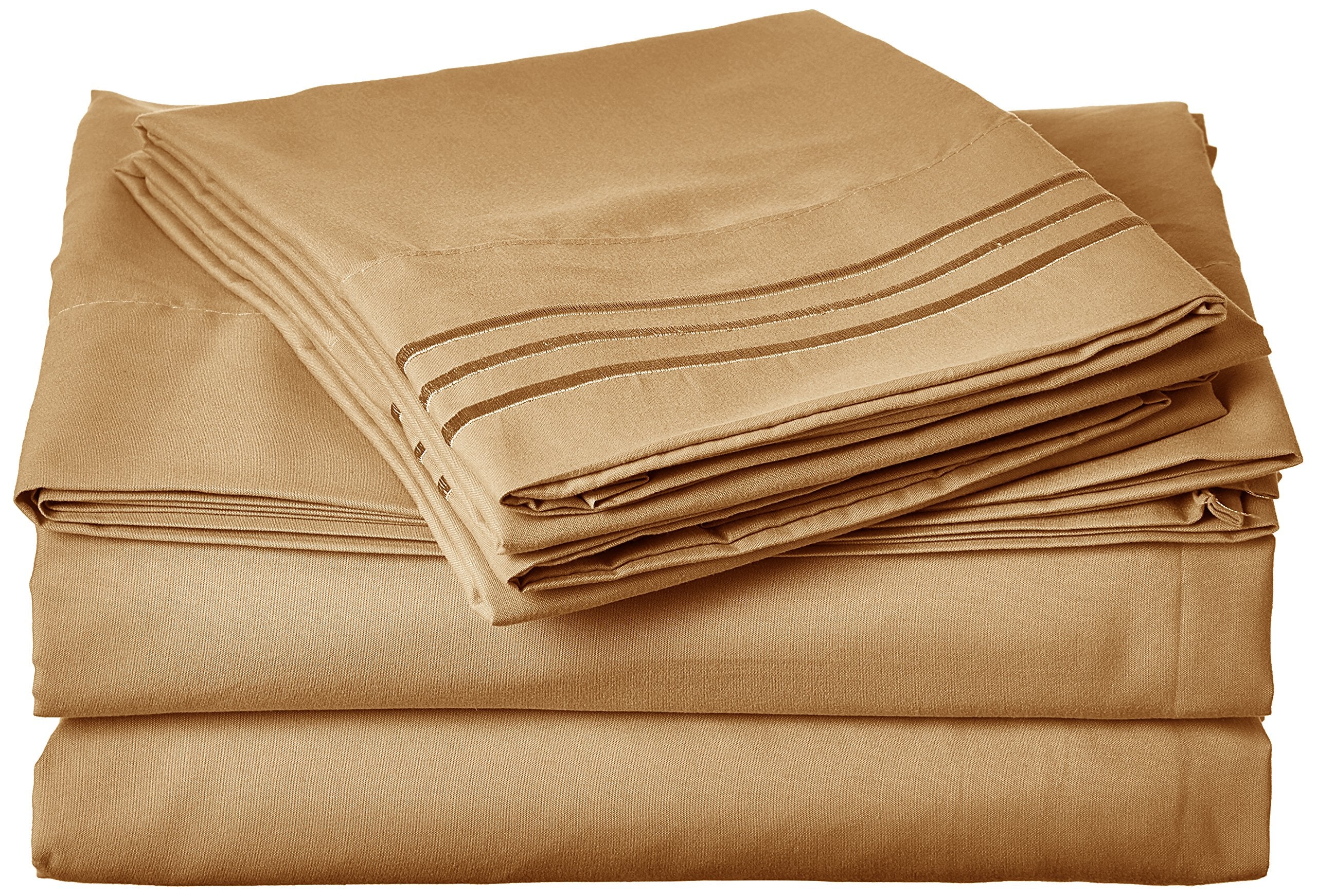 Elegant Comfort Wrinkle Resistant Luxury 6-Piece Bed Sheet Set - 1500 Premier Hotel Quality Silky Soft #1 Rated Sheet Set,Queen,