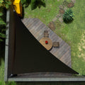 Amgo Custom Size 18' X 19' X 26.2' Black Right Triangle Sun Shade Sail Upf50+ Agtapt8, Order To Make Canopy Awning, 95% Uv Block