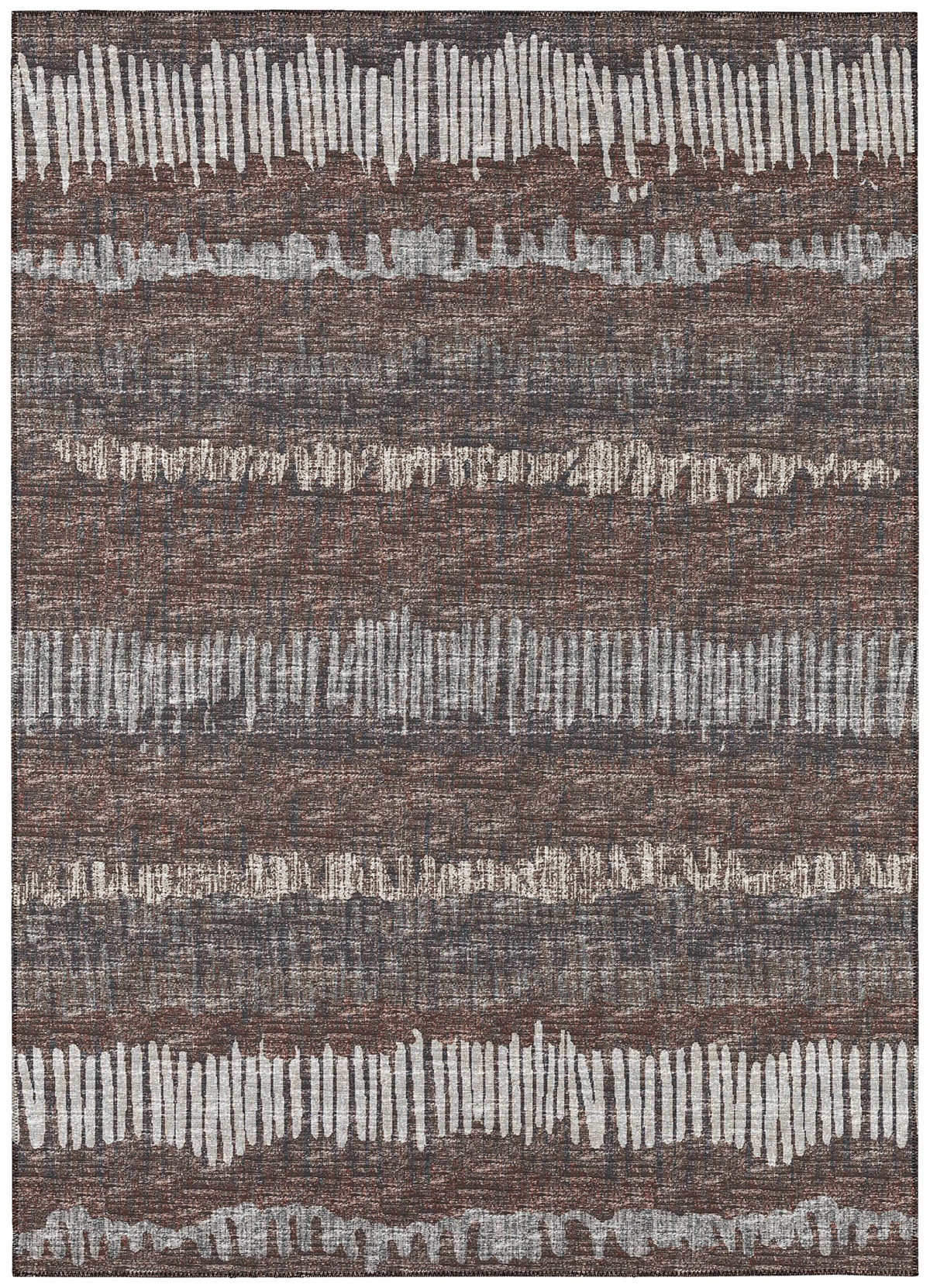 Addison Rugs Rylee Ary34 Brown Washable 8' X 10' Indoor Outdoor Area Rug, Easy Clean, Machine Washable, Non Shedding, Bedroom, Entry, Living Room, Dining Room, Kitchen, Patio Rug