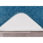 Garland Rug Traditional 3 Piece Nylon Washable Bathroom Rug Set No Lid Or Contour (17X24/21X34/21X34) Basin Blue