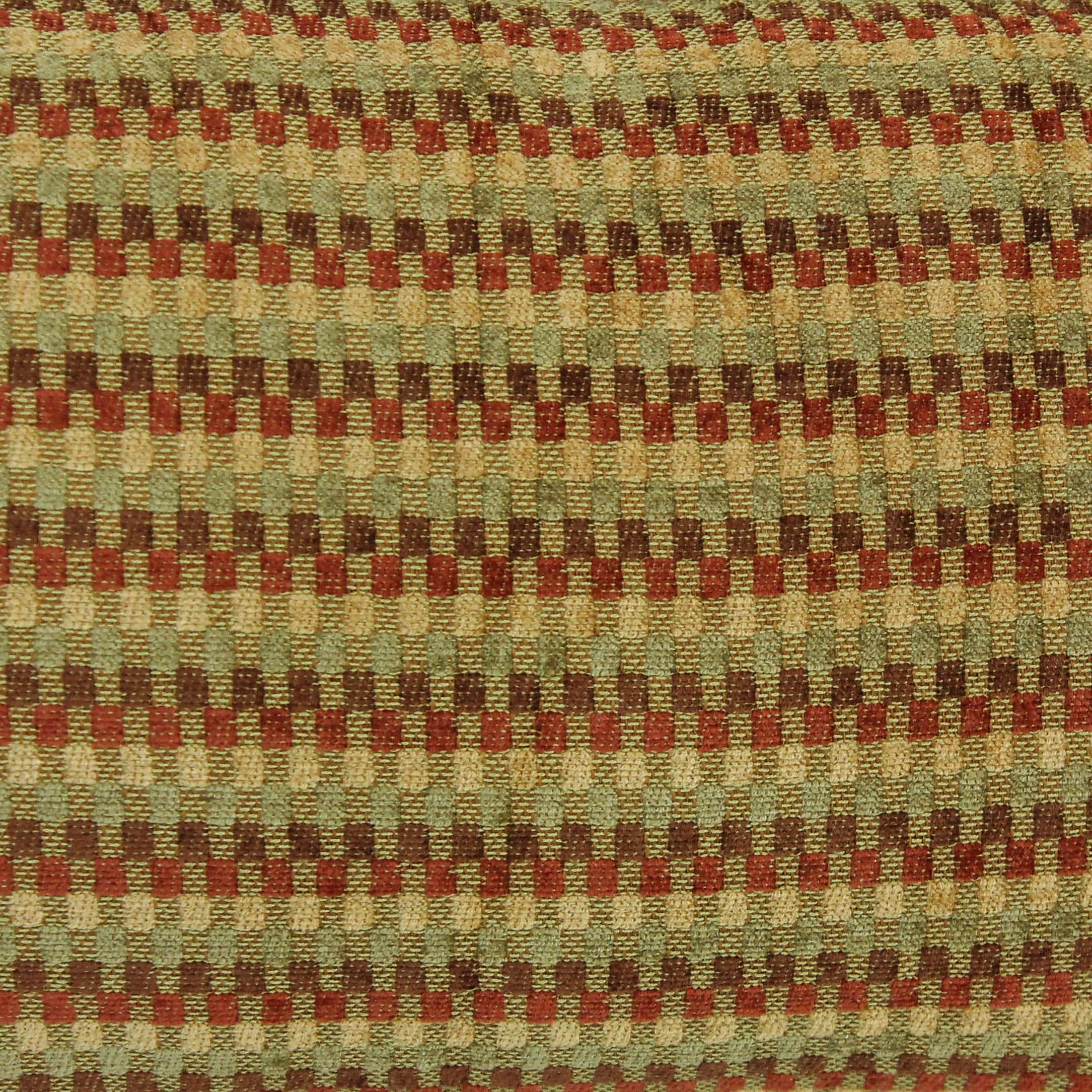 Blazing Needles Corded Jacquard Chenille Floor Pillows (Set of 2), 25&quot;, Autumn Gingham