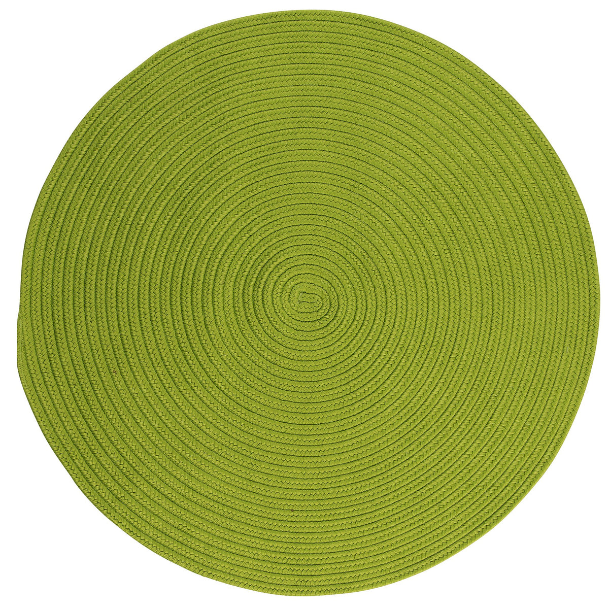 Boca Raton Polypropylene Round Rug 8&quot; X 8&quot; Bright Green