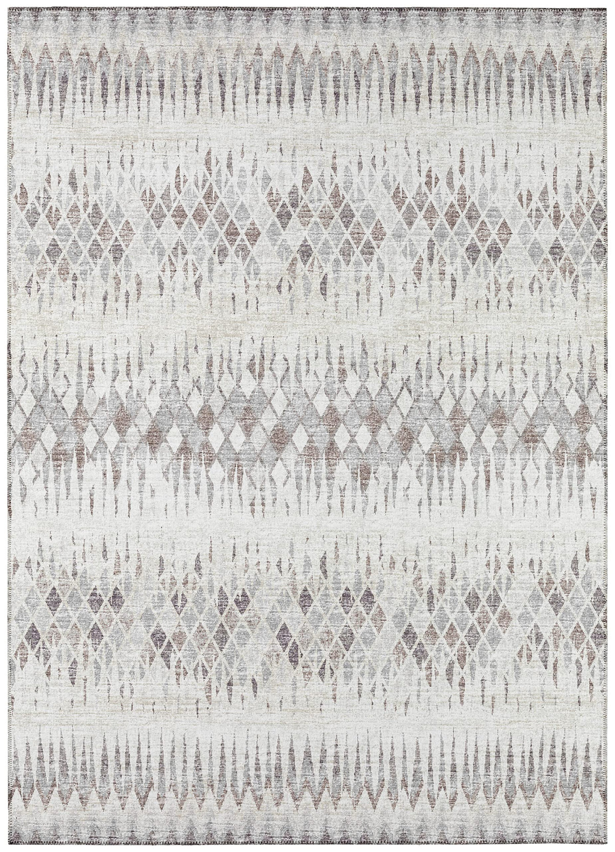 Addison Rugs Rylee Ary35 Beige Washable 5' X 7'6&quot; Indoor Outdoor Area Rug, Easy Clean, Machine Washable, Non Shedding, Bedroom, Entry, Living Room, Dining Room, Kitchen, Patio Rug