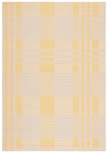 SAFAVIEH Courtyard Collection 2 x 37 Gold/Beige CY6201 Plaid Indoor/ Outside Waterproof Easy cleansingPatio Backyard Mudroom A