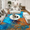 Addison Rugs Karina Akc38 Cobalt 10' X 14' Indoor Outdoor Area Rug, Easy Clean, Machine Washable, Non Shedding, Bedroom, Entry, Living Room, Dining Room, Kitchen, Patio Rug