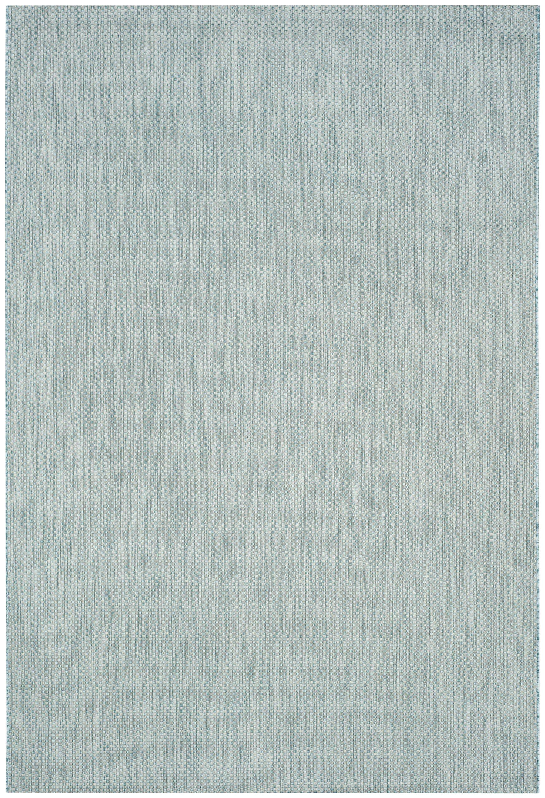 SAFAVIEH Courtyard Collection 67 x 96 Aqua/Grey CY8521 Indoor/ Outside Waterproof Easy cleansingPatio Backyard Mudroom Area Ma