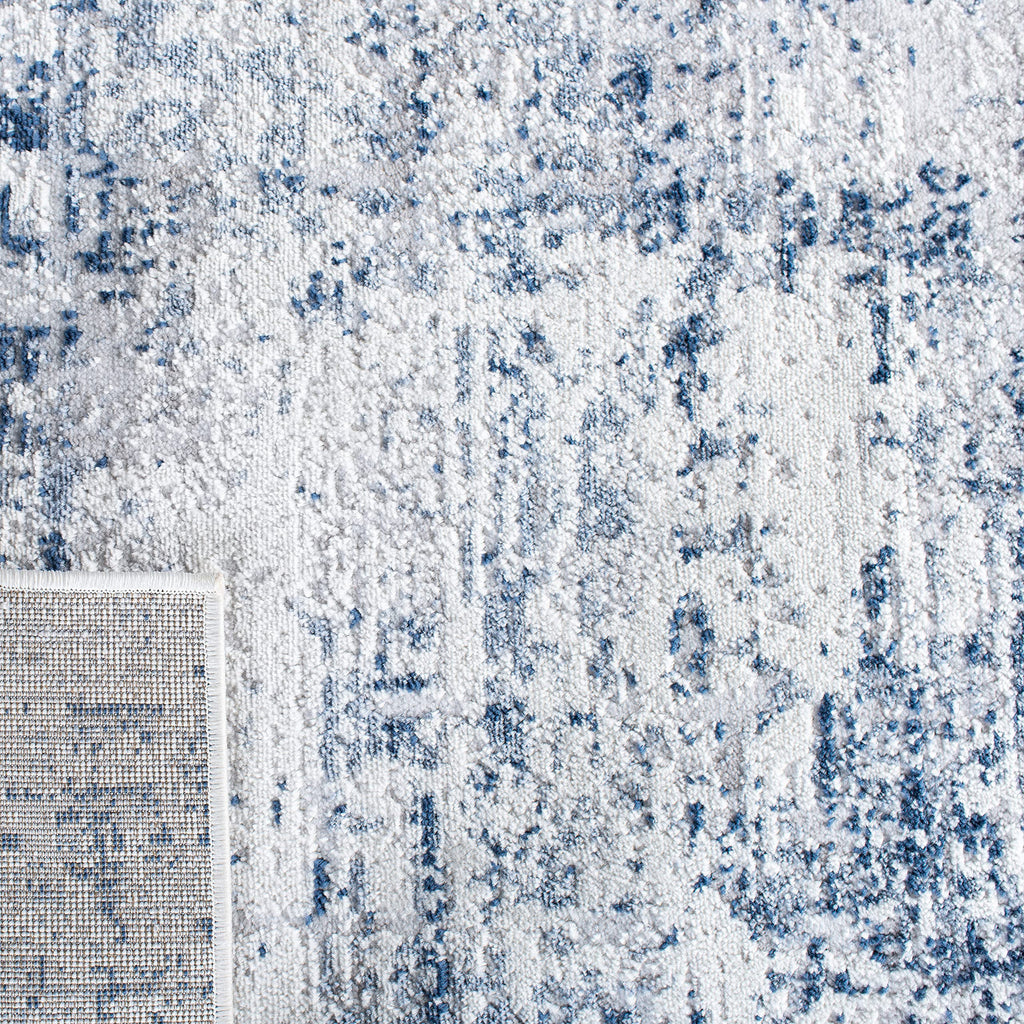 Safavieh Amelia Collection Runner Rug - 2'2'' X 20', Ivory & Navy, Modern Abstract Design, Non-Shedding & Easy Care, Ideal For H