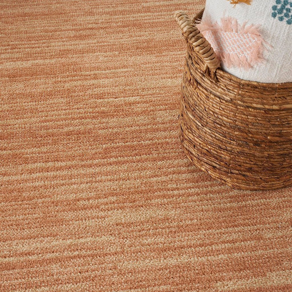 Nourison Essentials Indoor/Outdoor Rust 6' X 9' Area Rug, Easy Cleaning, Non Shedding, Bed Room, Living Room, Dining Room, Backyard, Deck, Patio (6X9)