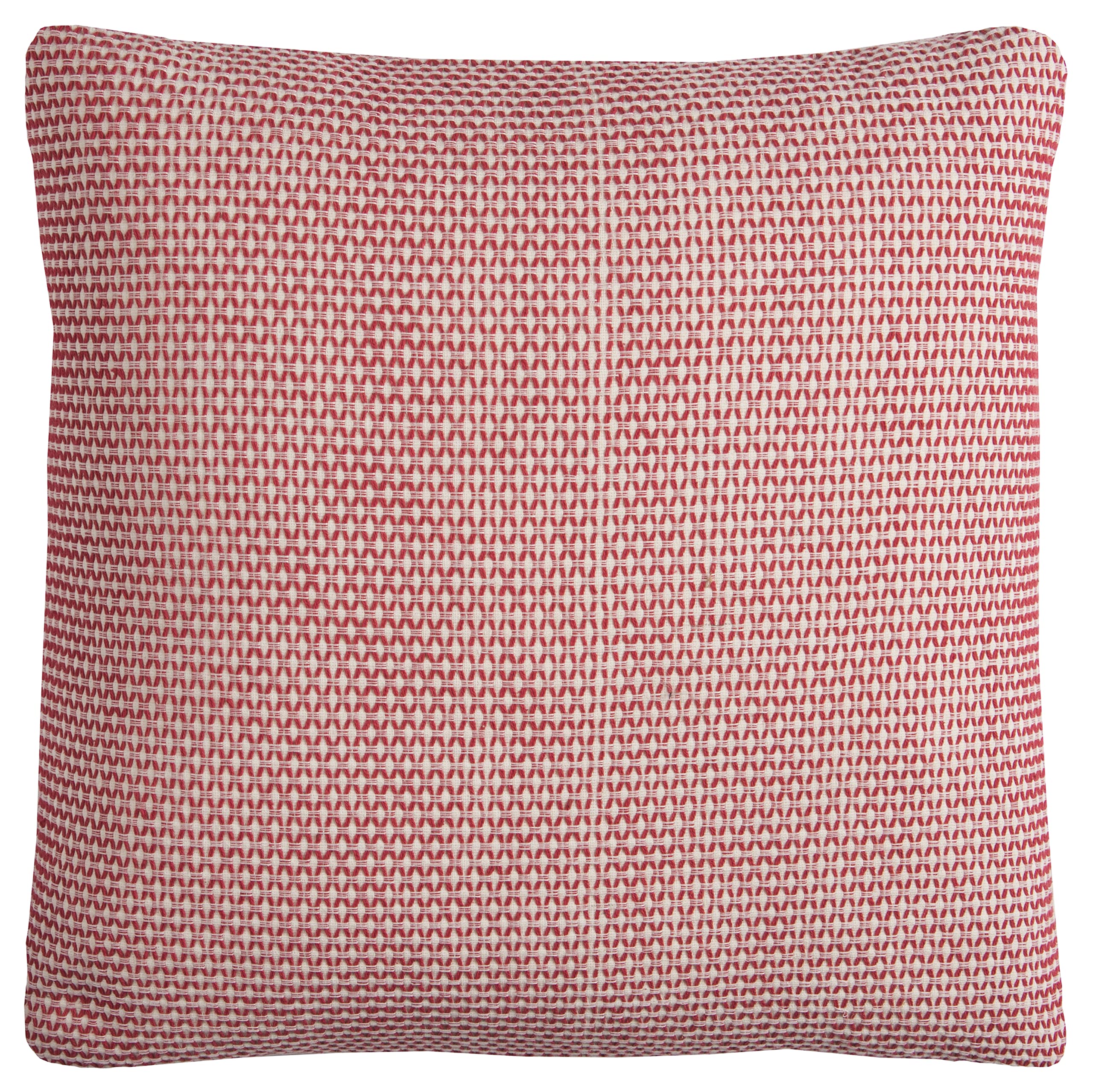 Rizzy Home | T11769 | 22"x22" Red/Neutral/White Decorative Pillow | Down Fill