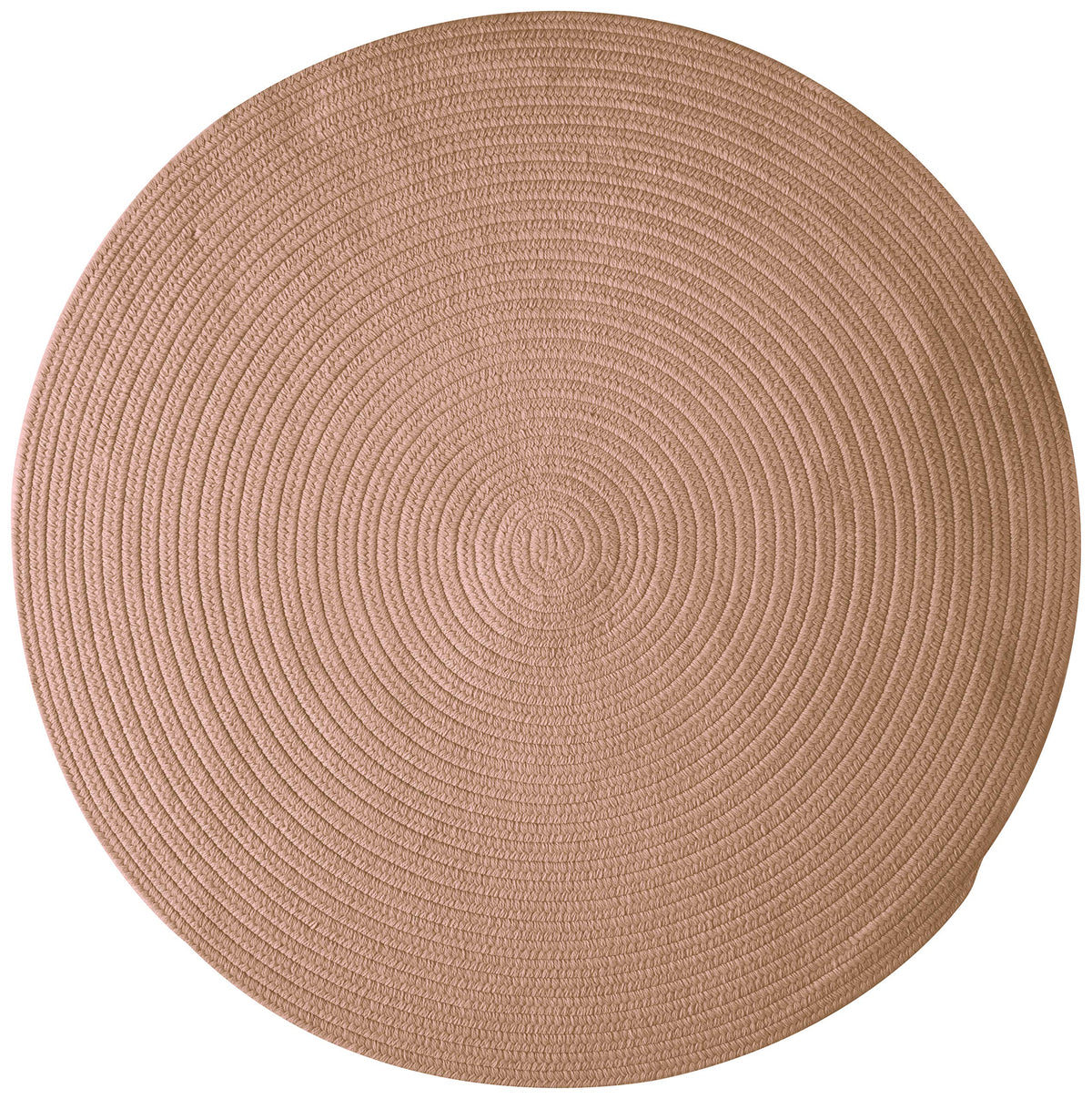 Colonial Mills Bristol Polypropylene Braided Round Rug, 4-Feet, Mocha