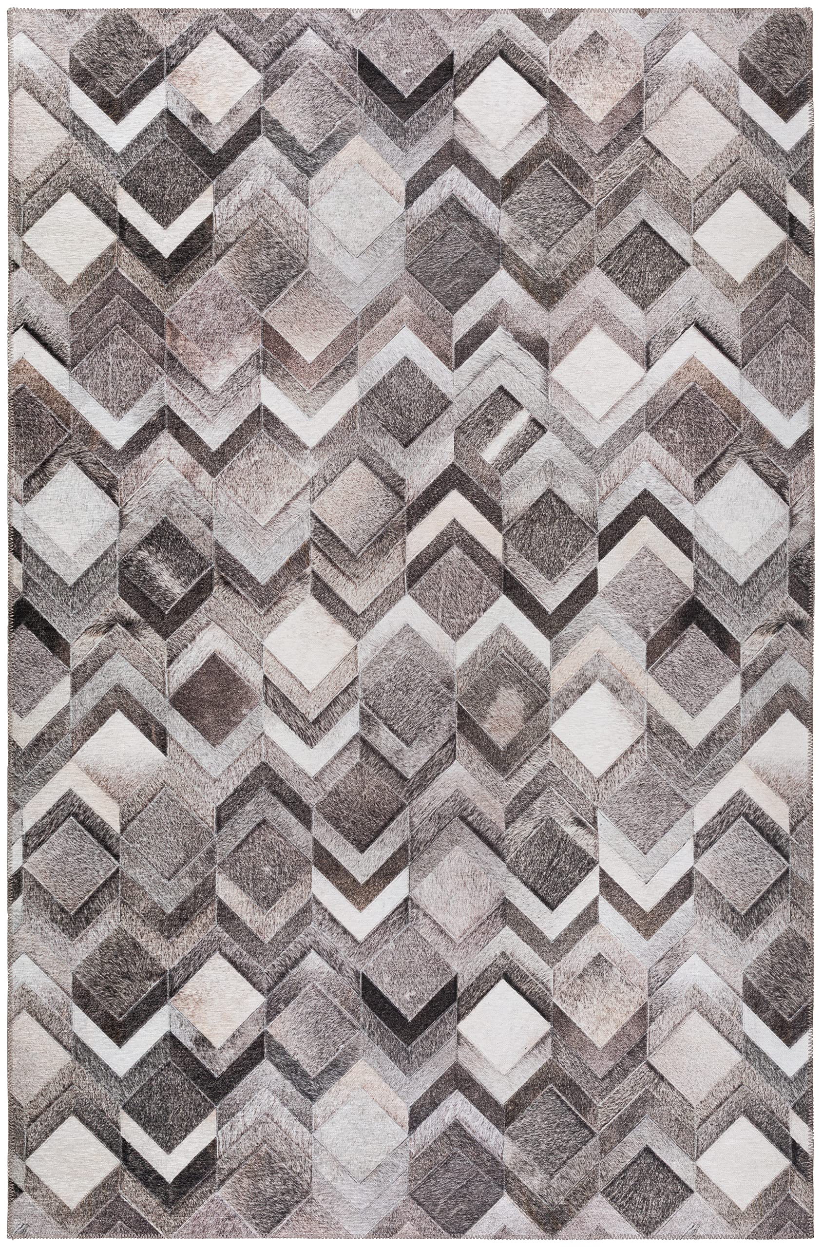 Addison Rugs Laredo Alr35 Gray 9' X 12' Indoor Outdoor Rug, Easy Clean, Machine Washable, Non Shedding, Bedroom, Entry, Living Room, Dining Room, Kitchen, Patio Rug