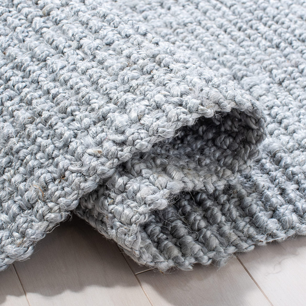 Safavieh Natural Fiber Collection Accent Rug - 4' X 6', Light Grey, Handmade Farmhouse Jute, Ideal For High Traffic Areas In Ent