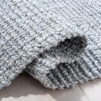 Safavieh Natural Fiber Collection Accent Rug - 4' X 6', Light Grey, Handmade Farmhouse Jute, Ideal For High Traffic Areas In Ent