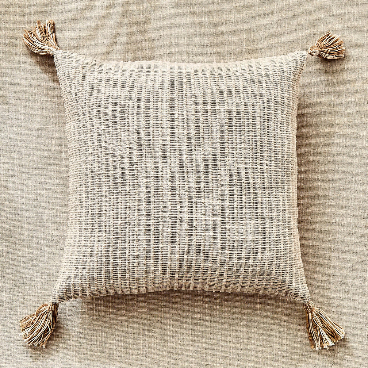 Home Centre Windsor Tassle Jacquard Cushion Cover  45X45Cm