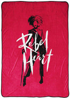 Jay Franco Disney Cruella Rebel Heart Blanket - Measures 62 X 90 Inches, Kids Bedding - Fade Resistant Super Soft Fleece
