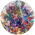 Addison Rugs Karina Akc31 Kaleidoscope 8' X 8' Indoor Outdoor Round Rug, Easy Clean, Machine Washable, Non Shedding, Bedroom, Entry, Living Room, Dining Room, Kitchen, Patio Rug