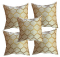 Silver Printed Cushion Covers,16 X 16,40 Cm X 40 Cm Set Of 5 Pcs.