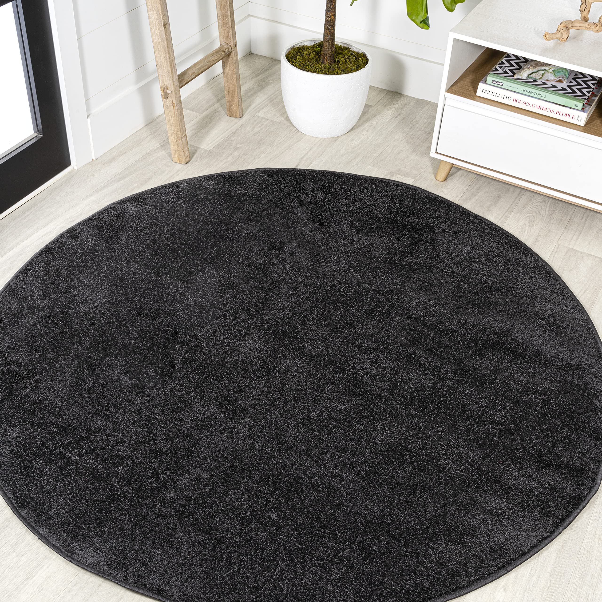 JONATHAN Y SEU100I-6R Haze Solid Low-Pile Indoor Area Rug, Coastal, Bohemian, Minimalist, Classic, Casual for Bedroom,Kitchen,Li