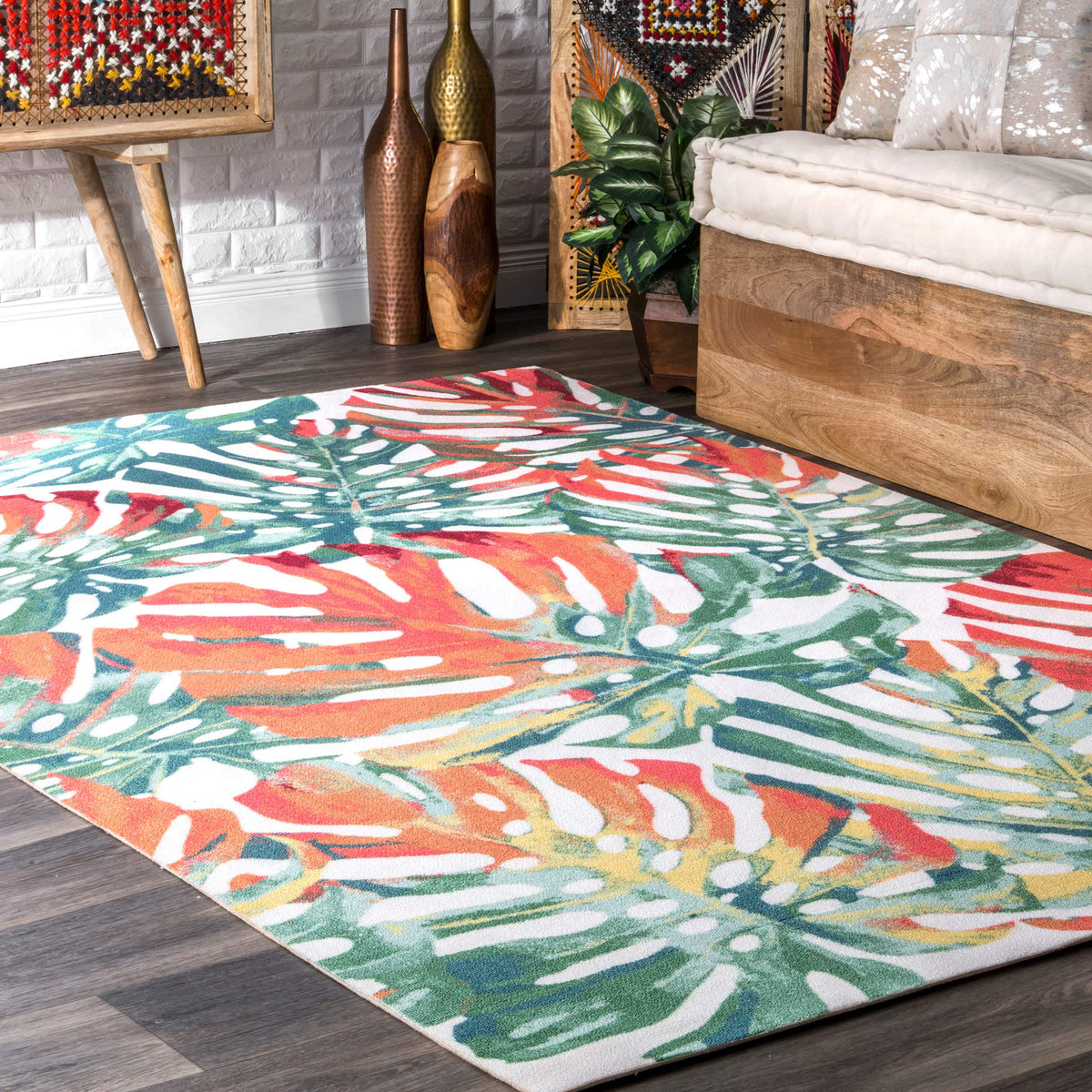 Nuloom Contemporary Floral Janice Accent Rug, 3X5, Multi