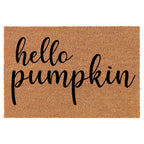 Doormat Natural Coco Coir Door Mat Hello Pumpkin (24' X 16')