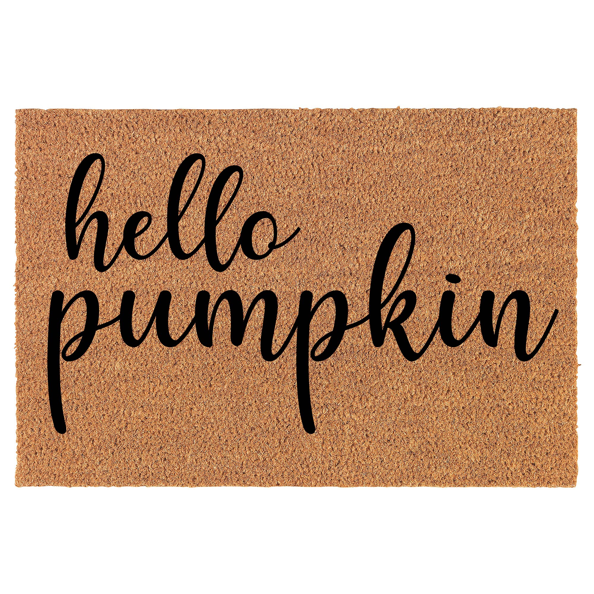 Doormat Natural Coco Coir Door Mat Hello Pumpkin (24' X 16')