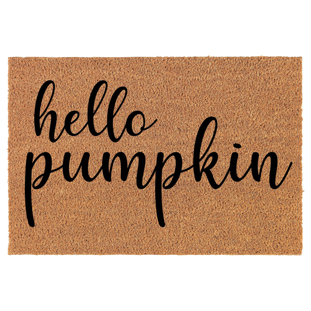 Doormat Natural Coco Coir Door Mat Hello Pumpkin (30' X 18')