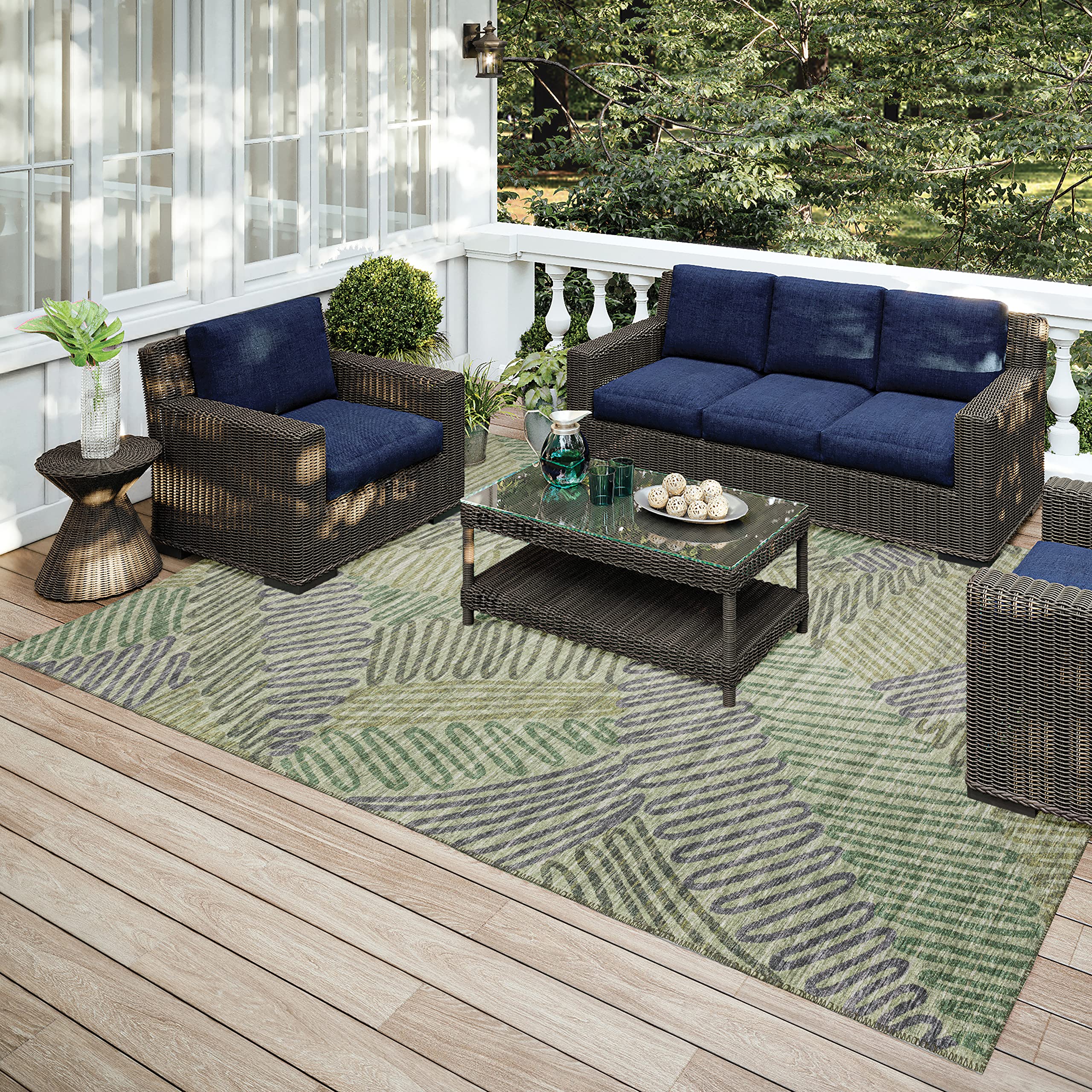 Addison Rugs Yuma Ayu41 Green 10' X 14'