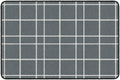 FARMHOUSE CHECK RUG 4FT X 6FT GRAY