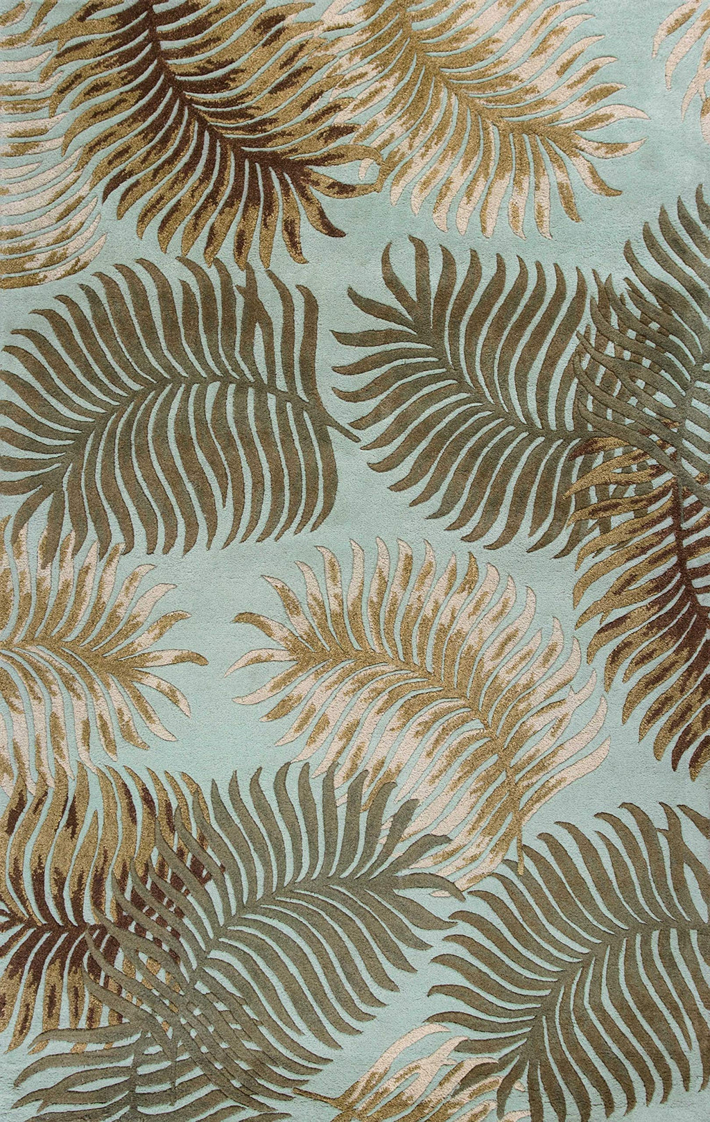 HomeRoots Decor 30' X 50' Wool Aqua Area Rug