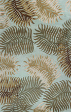 HomeRoots Decor 30' X 50' Wool Aqua Area Rug