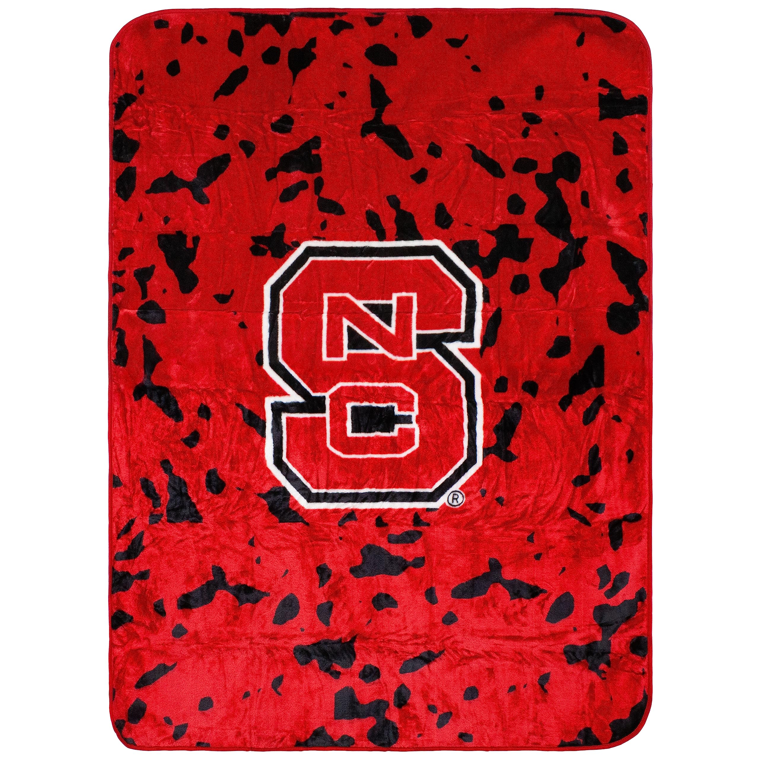 College Covers Everything Comfy Nc State Wolfpack Soft And Warm Huge Raschel Throw Blanket, 86' X 63'