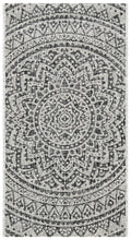 Safavieh Courtyard Collection 2' X 3'7' Light Grey/Black Cy8734 Indoor/ Outdoor Waterproof Easy Cleaning Patio Backyard Mudroom Accent Rug